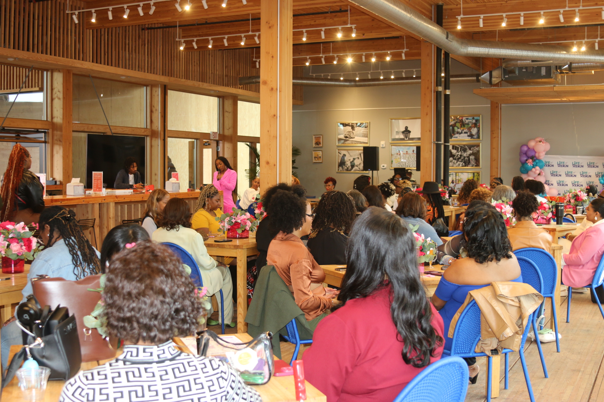 Women gathered at Life Reign's 2025 Women's Wellness Brunch